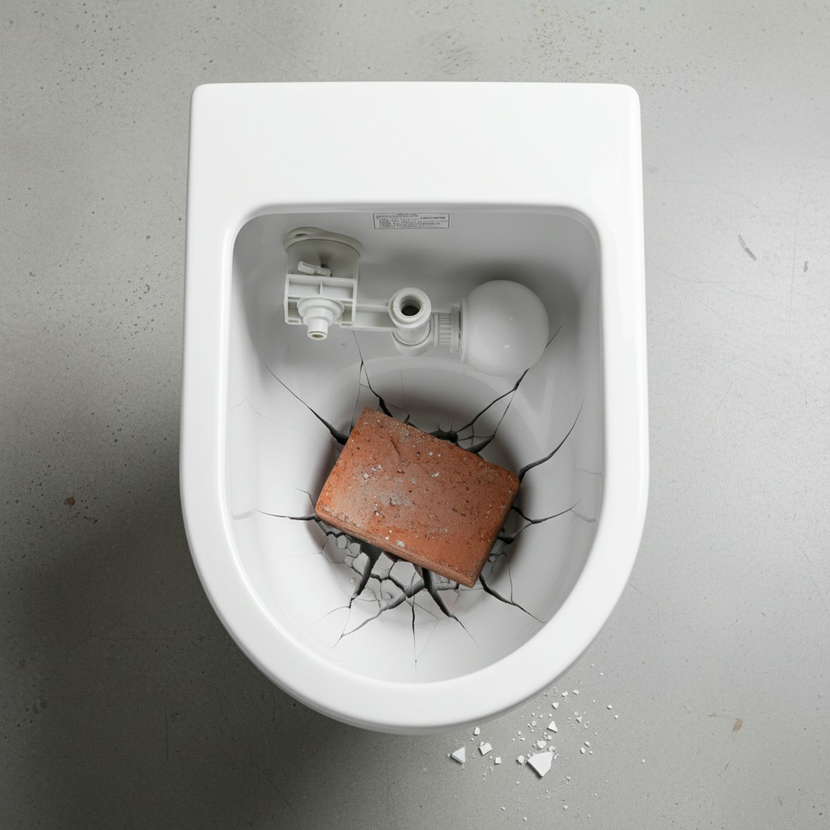 The Impact of a Brick in Your Toilet Tank: Water Savings vs. Risks