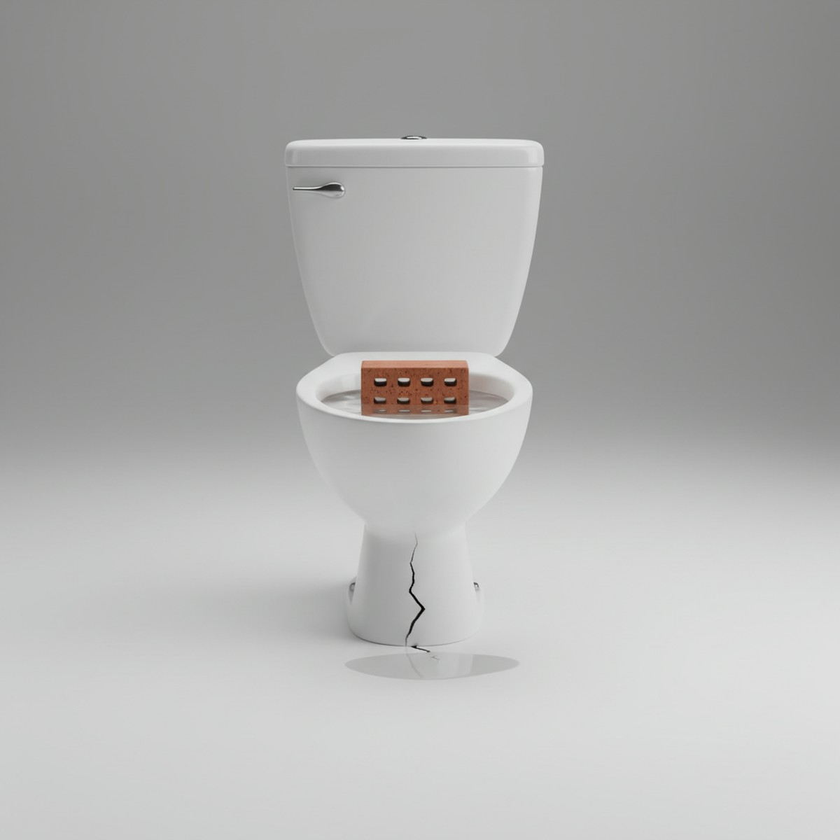 The Impact of a Brick in Your Toilet Tank: Water Savings vs. Risks