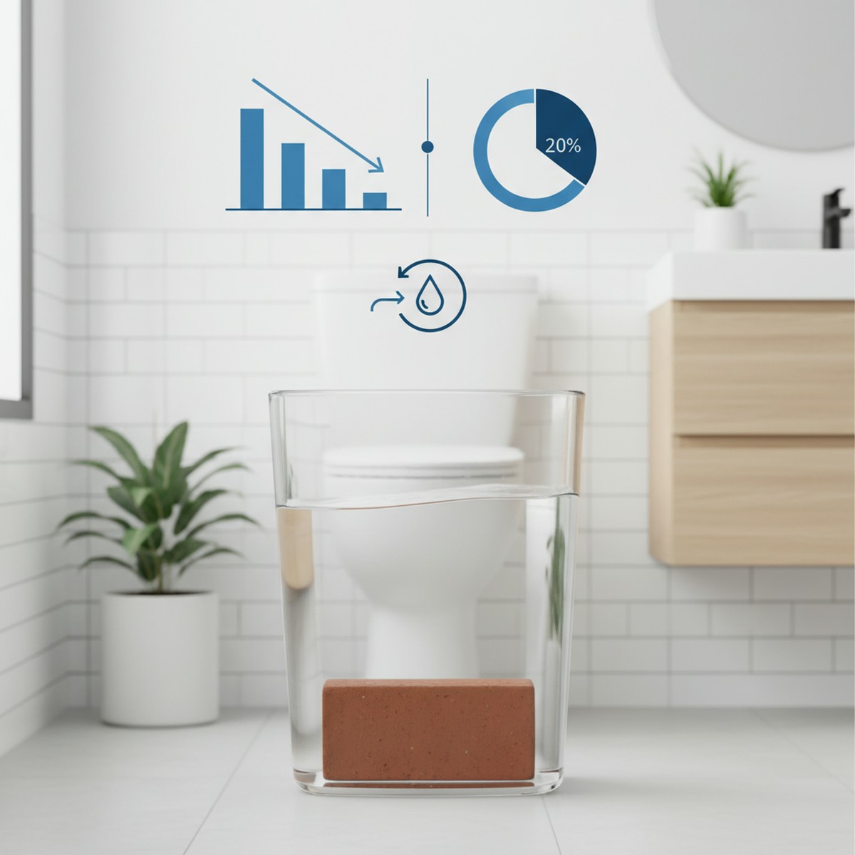 Exploring the Effects of a Brick in Your Toilet Tank