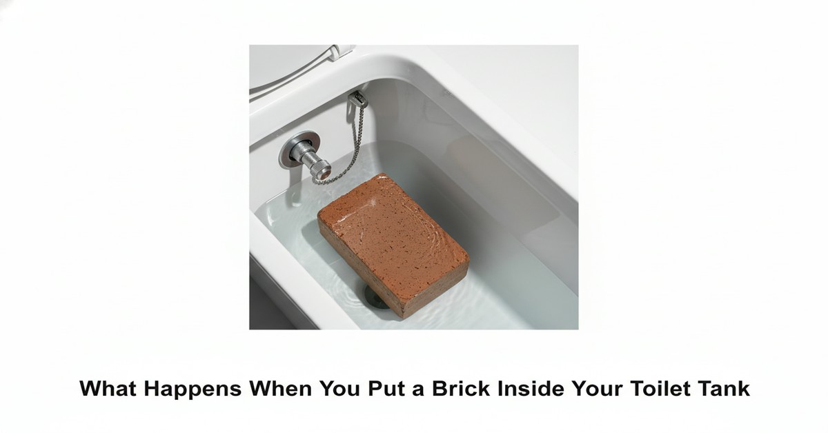 The Practical Effects of Placing a Brick in Your Toilet Tank