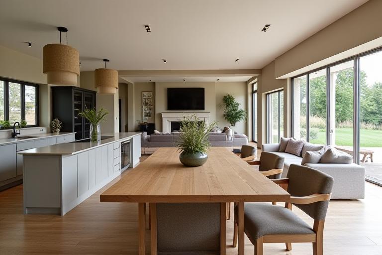 Open concept country kitchen